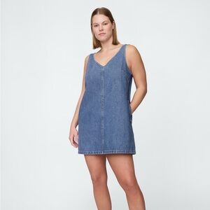 Gap Blue Denim Sleeveless Dress